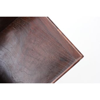 太田萬吉作か 指物 御蔵島製桑か 煙草盆 一対　X475 