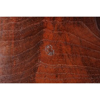 太田萬吉作か 指物 御蔵島製桑か 煙草盆 一対　X475 