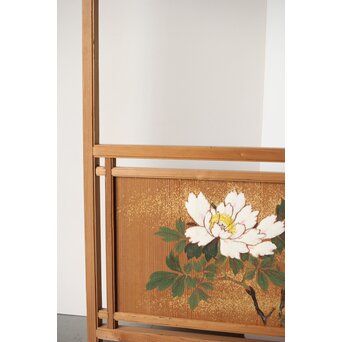 石丸僊洲/春翠 衣桁 衝立 2枚1組　X564 