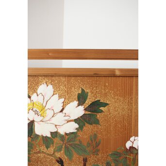 石丸僊洲/春翠 衣桁 衝立 2枚1組　X564 