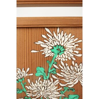 石丸僊洲/春翠 衣桁 衝立 2枚1組　X564 