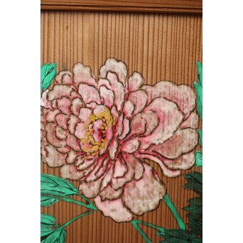 石丸僊洲/春翠 衣桁 衝立 2枚1組　X564 