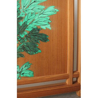 石丸僊洲/春翠 衣桁 衝立 2枚1組　X564 