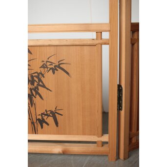 石丸僊洲/春翠 衣桁 衝立 2枚1組　X564 