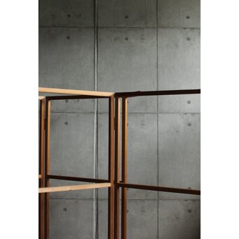 石丸僊洲/春翠 衣桁 衝立 2枚1組　X564 