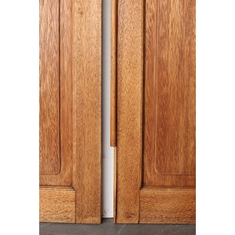 銀モールガラスドア 一対 観音開仕様　GD0253 