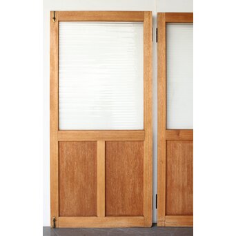 銀モールガラスドア 一対 観音開仕様　GD0253 