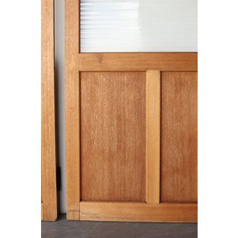 銀モールガラスドア 一対 観音開仕様　GD0253 