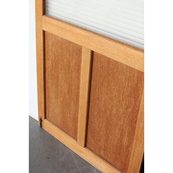 銀モールガラスドア 一対 観音開仕様　GD0253 