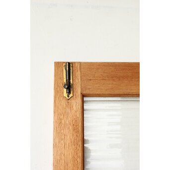 銀モールガラスドア 一対 観音開仕様　GD0253 