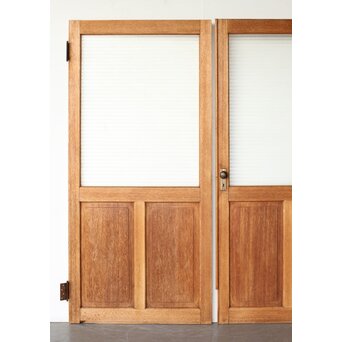 銀モールガラスドア 一対 観音開仕様　GD0253 