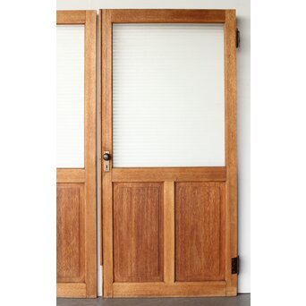 銀モールガラスドア 一対 観音開仕様　GD0253 