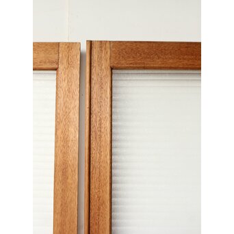 銀モールガラスドア 一対 観音開仕様　GD0253 