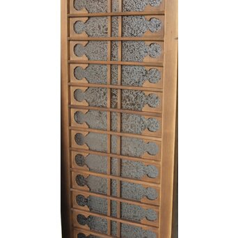 細分ガラス 装飾にかわガラス欄間 2枚1組　R0447 