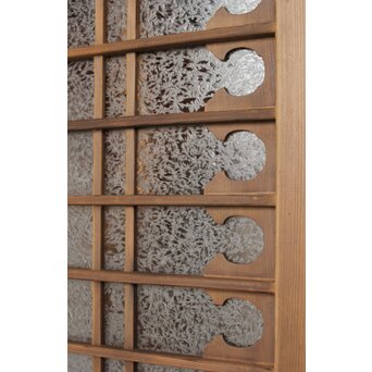 細分ガラス 装飾にかわガラス欄間 2枚1組　R0447 