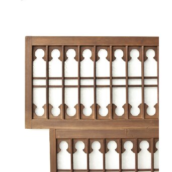 細分ガラス 装飾にかわガラス欄間 2枚1組　R0447 