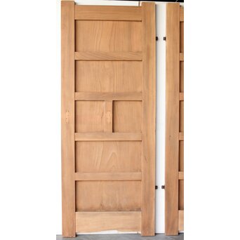 欅一枚板 門扉一対　W0179 