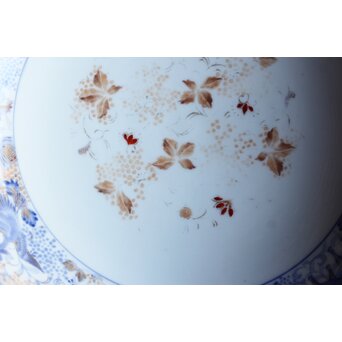 幻の明治伊万里「精磁会社謹製」獣紋色絵 高坏　P504 