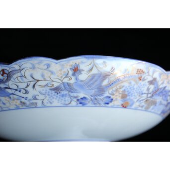 幻の明治伊万里「精磁会社謹製」獣紋色絵 高坏　P504 