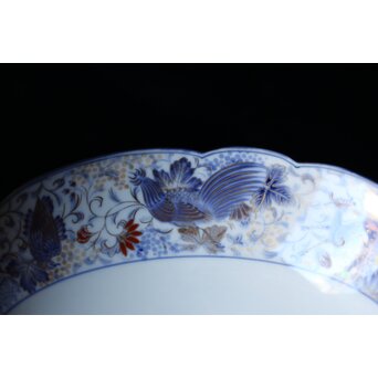 幻の明治伊万里「精磁会社謹製」獣紋色絵 高坏　P504 