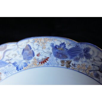 幻の明治伊万里「精磁会社謹製」獣紋色絵 高坏　P504 