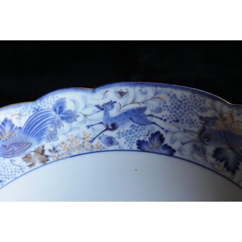 幻の明治伊万里「精磁会社謹製」獣紋色絵 高坏　P504 