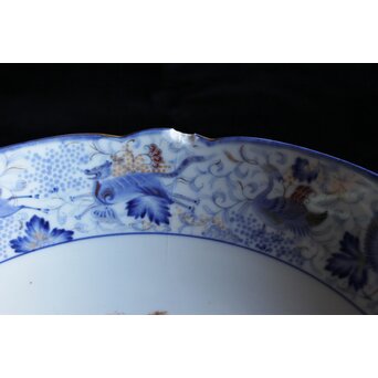 幻の明治伊万里「精磁会社謹製」獣紋色絵 高坏　P504 