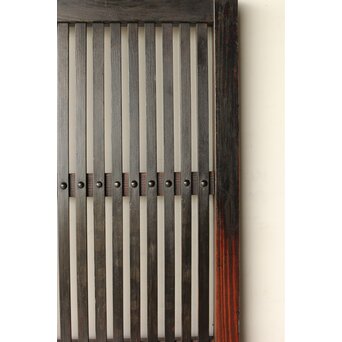 煤飴色 時代松格子戸　L1147 