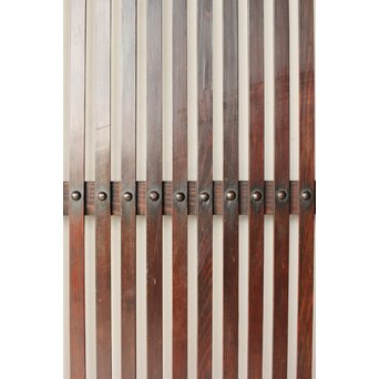 煤飴色 時代松格子戸　L1147 