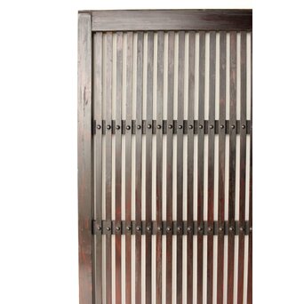 煤飴色 時代松格子戸　L1147 