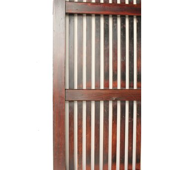 煤飴色 時代松格子戸　L1147 