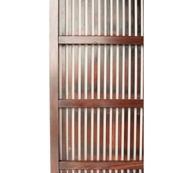 煤飴色 時代松格子戸　L1147 