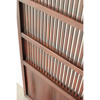 煤飴色 時代松格子戸　L1147 