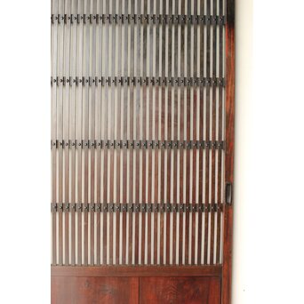 煤飴色 時代松格子戸　L1147 