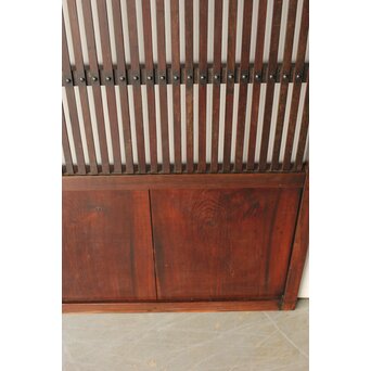 煤飴色 時代松格子戸　L1147 