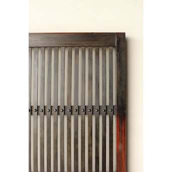 煤飴色 時代松格子戸　L1147 