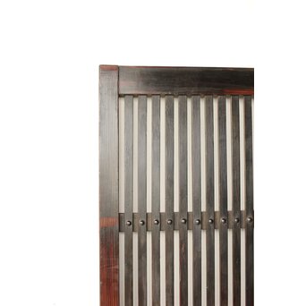 煤飴色 時代松格子戸　L1147 