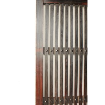 煤飴色 時代松格子戸　L1147 