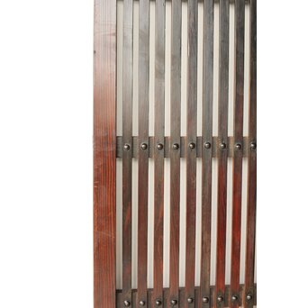 煤飴色 時代松格子戸　L1147 