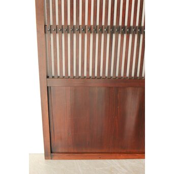 煤飴色 時代松格子戸　L1147 