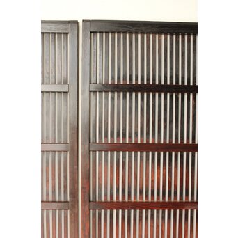 煤飴色 時代松格子戸　L1147 