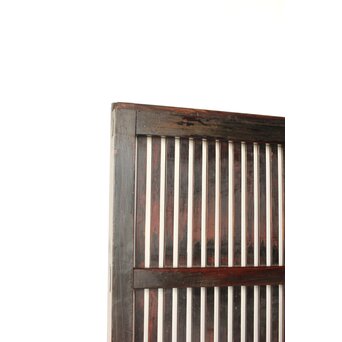 煤飴色 時代松格子戸　L1147 