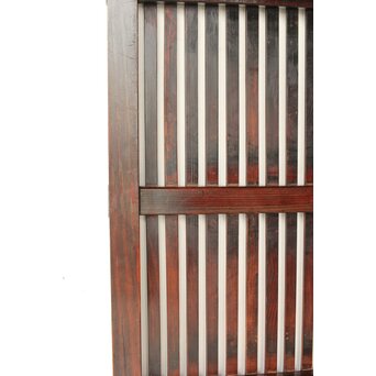 煤飴色 時代松格子戸　L1147 