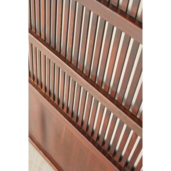 煤飴色 時代松格子戸　L1147 