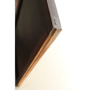 煤飴色 時代松格子戸　L1147 