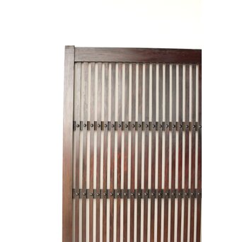 煤飴色 時代松格子戸　L1148 