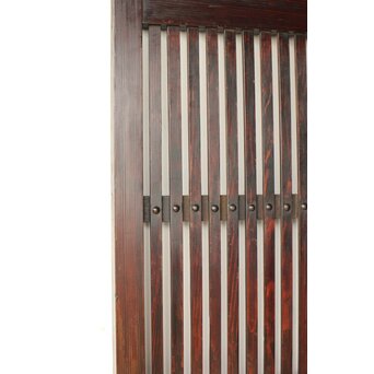 煤飴色 時代松格子戸　L1148 