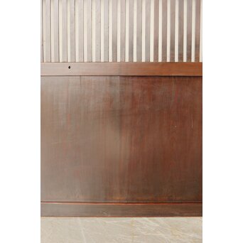 煤飴色 時代松格子戸　L1148 