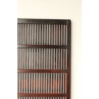 煤飴色 時代松格子戸　L1148 