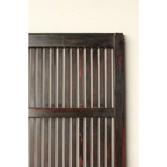 煤飴色 時代松格子戸　L1148 